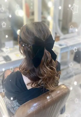 ヘアアレンジ 💖韓国カラー エクステmikotoのヘアスタイル
