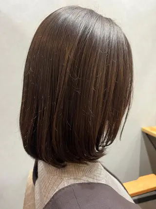 ミディアム カラー パーマ ヘアアレンジ メンズ キッズ ネイル マツエク・マツパ アイブロウ 久木原 ゆりのヘアスタイル