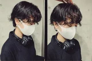 ショート パーマ ボブパーマコテ巻き風 パーマNo1深江秀平のヘアスタイル