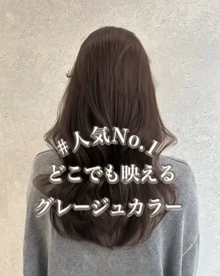 セミロング カラー ヘアアレンジ 透明感艶カラー♠️ TAKUMIのヘアスタイル
