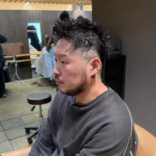 パーマ メンズ 畑中 希望のヘアスタイル