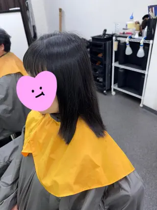 ミディアム ふくもと ゆうこのヘアスタイル