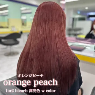 ロング 🎀暖色カラー🎀 韓国ヘア まなかのヘアスタイル