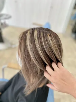 ミディアム カラー 松井 敬太郎のヘアスタイル