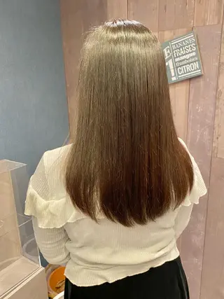 ロング カラー 40代以降の 縮毛矯正専門家のヘアスタイル