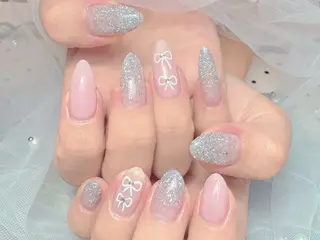 カラー マジック ミラーのネイルデザイン