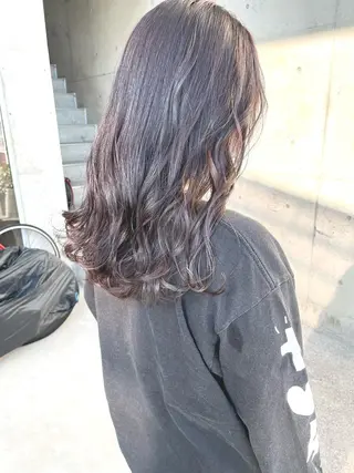 セミロング カラー 日高 香織のヘアスタイル