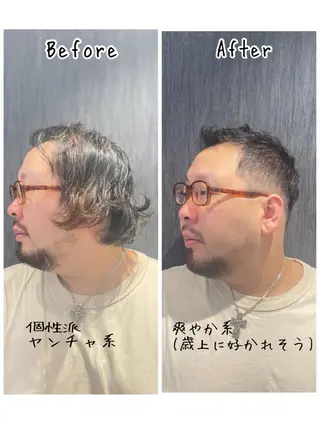 メンズ 【銀座】ヘアセット& メイクSharmeのヘアスタイル