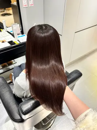 セミロング カラー 森田 葵葉のヘアスタイル