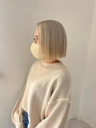 ミディアム カラー Ravo 西村 優花のヘアスタイル