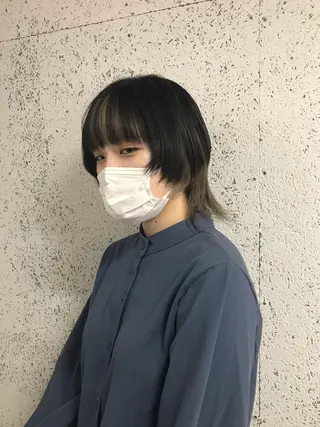 ミディアム カラー KOOKI スティードトーキョーのヘアスタイル