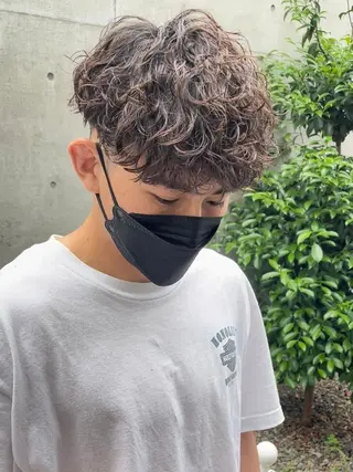 ショート パーマ メンズ SENTA✨メンズ パーマ✨fifth栄のヘアスタイル