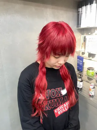 ロング カラー ヘアアレンジ エクステ/コーンロウ KURUMI⛓️🔥のヘアスタイル