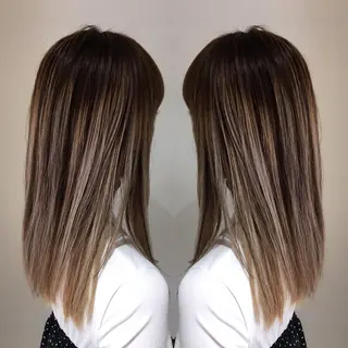 ロング カラー 中間 将人のヘアスタイル