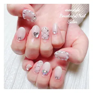 ミディアム ネイル 🐾enen style 🐾のネイルデザイン