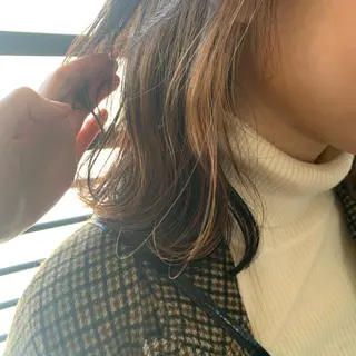 ミディアム カラー chouette/ 根本優希のヘアスタイル