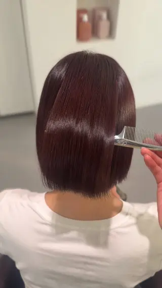 ショート ️🫧透明感カラー& 髪質改善🎀いさきのヘアスタイル