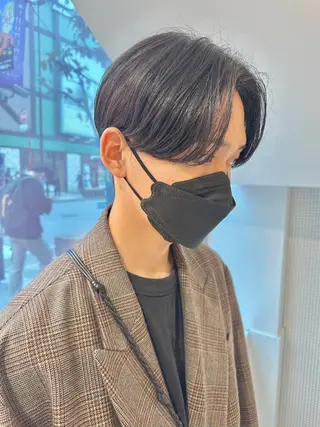 パーマ メンズ 松戸レイヤーカット 塚原悠斗のヘアスタイル