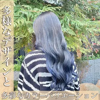 ロング カラー ヘアアレンジ 安田和洋 ブリーチカラー特化のヘアスタイル