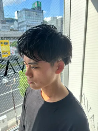 ミディアム メンズ 穐田 航のヘアスタイル