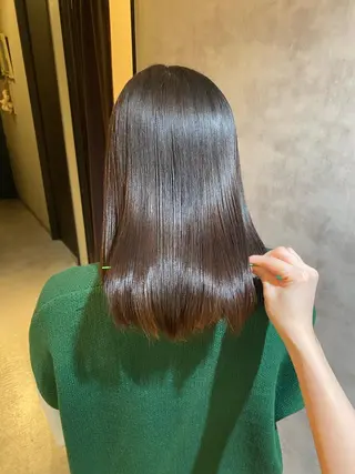 ミディアム 【髪質改善】カラー 韓国ヘア🎀RISAのヘアスタイル