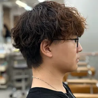 ショート シャドウ パーマ/RYOTAのヘアスタイル