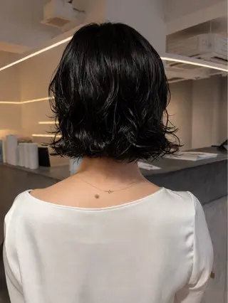ショート パーマ/ボブ,ロング ヤマシタミウ🌀のヘアスタイル