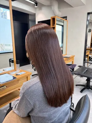 セミロング カラー ✨横須賀髪質改善✨️ 加藤 百音のヘアスタイル