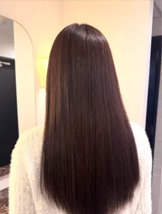 ロング カラー Ako  カット・ 縮毛矯正モデル募集のヘアスタイル