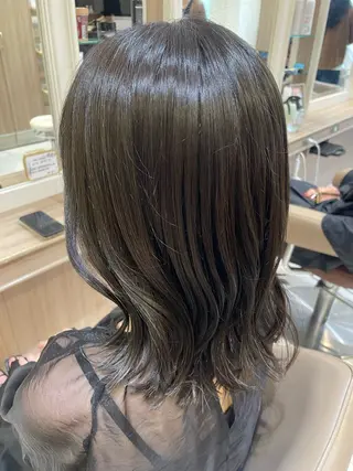 ミディアム カラー 韓国ヘアメイク🎀/ 縮毛矯正✨山本媛香のヘアスタイル