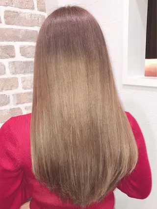 ロング カラー 縮毛矯正の達人 ☆ 松本のヘアスタイル