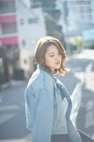ミディアム カラー *くせ毛に特化* 【yun】のヘアスタイル