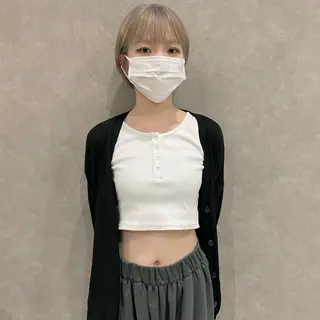 ショート カラー はちすか るかのヘアスタイル