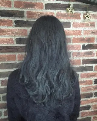 ミディアム セミロング ロング カラー メンズ特化美容師 カラー専門ぺーターのヘアスタイル