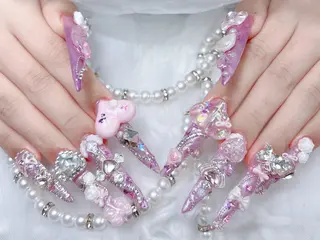 ネイル MoMoA Nail ネイル長さ出し専門店のネイルデザイン