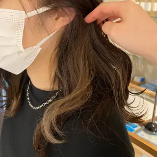 ミディアム カラー パーマ/髪質改善 【榎本千夏】のヘアスタイル