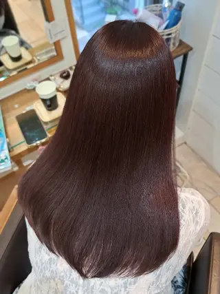 セミロング カラー MIYU/透明感 渋谷/ベージュカラーのヘアスタイル
