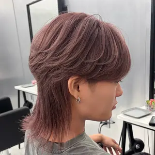 セミロング カラー ヘアアレンジ メンズ メンズ♱ハイトーン♱ ウルフʜᴀʀᴜᴋᴀのヘアスタイル