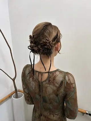 ミディアム ヘアアレンジ lapis / soraのヘアスタイル
