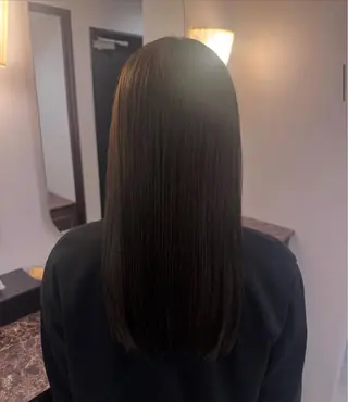 ロング カラー Ako  カット・ 縮毛矯正モデル募集のヘアスタイル
