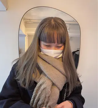 セミロング カラー 佐伯 和佳のヘアスタイル