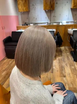 ミディアム カラー ⭐️Manaka⭐️ 艶髪🩵ナチュラルのヘアスタイル