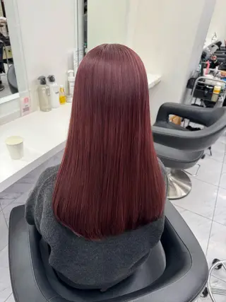 ロング カラー パーマ ヘアアレンジ メンズ キッズ 韓国系🇰🇷🩶 艶暗髪/MEIのヘアスタイル