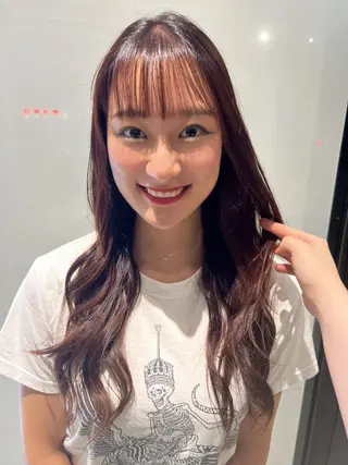 ロング カラー 山田 美幸のヘアスタイル