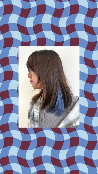 セミロング 清水 瞳のヘアスタイル