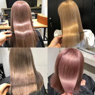 ロング カラー ヘアアレンジ 🧸ハイトーン🧸 ゆっきー🧸のヘアスタイル