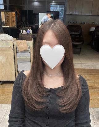 ロング レイヤーカット /アレンジ和田茉日琉のヘアスタイル