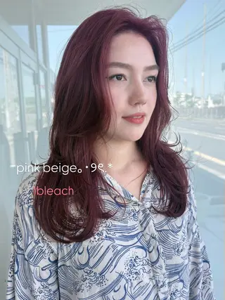 ロング カラー 花華 /九大学研都市 /ブリーチなしカラーのヘアスタイル