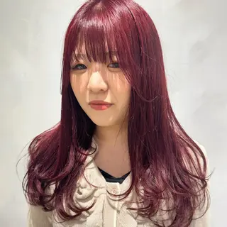 ロング カラー デザインカラー/パー マ🦖外岡咲希🦖のヘアスタイル