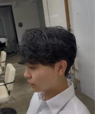 パーマ メンズ fifth 菅崎愛斗のヘアスタイル